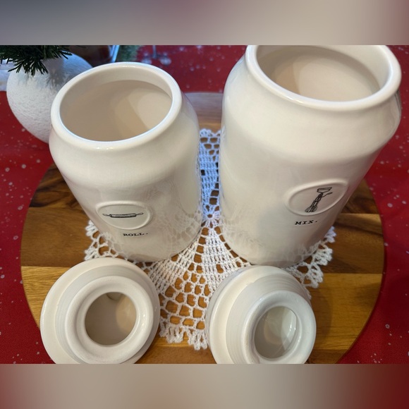 ceramic “ROLL & MIX” canisters - SET OF 2 - Picture 11 of 11